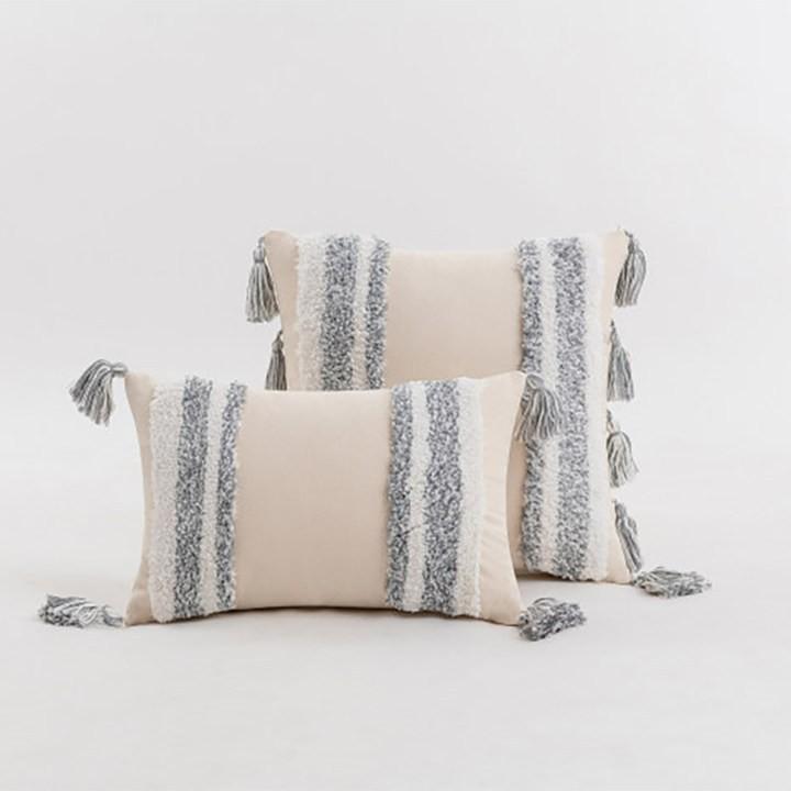 Home Decoration Ethnic Style Cushion Bedside Ins Moroccan Lace Tassel Tufted Pillow Cover