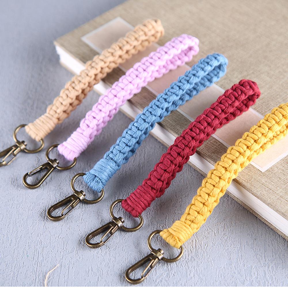 Neuer Vintage Twist Baumwollseil Schlüsselanhänger Damen Temperament Auto Tasche Schlüsselring Geflochtener Schlüsselanhänger Für Damen Schmuck Geschenk 2022