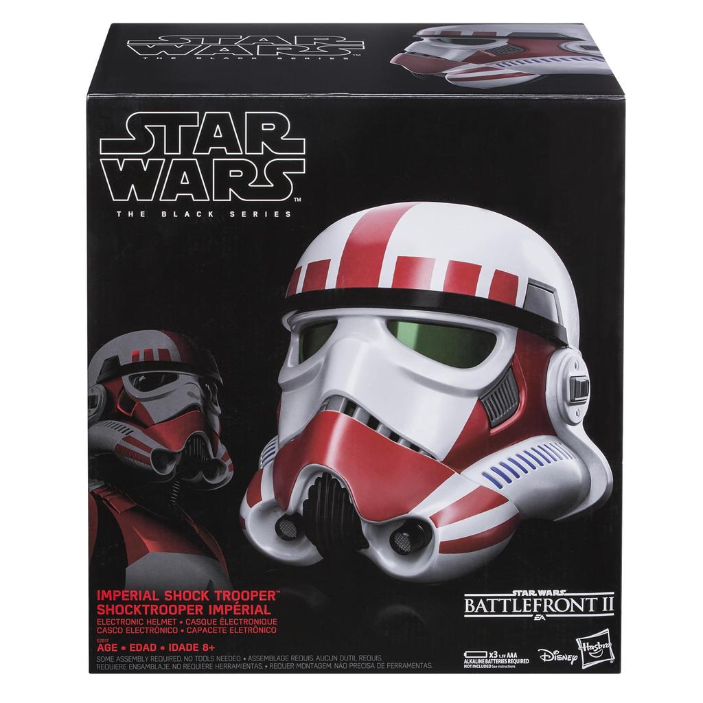 Hasbro Star Wars STAR WARS Black Series Star Wars Battlefront II Imperial Shock Trooper Premium elektronisk hjelm E2817 ekte produkt