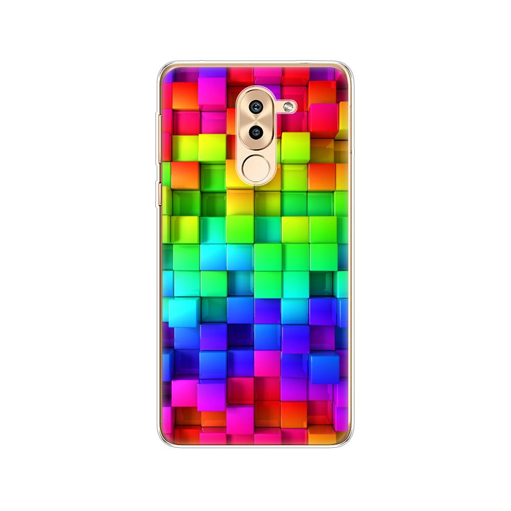 Phone Case for Huawei Honor 6X Soft Tpu Silicon Back Cover 360 Full Honor 6x Covers Protective Printing Transparent Clear Coque