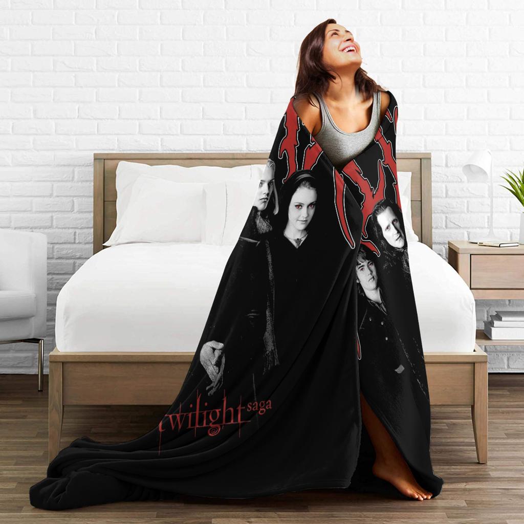 Twilight Saga Heavy Metal Volturi Group Fashion Blanket Movie Fuzzy Novelty Breathable Throw Fashion Blanket for Bedroom Spring Autumn Offic