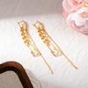 Simple And Exquisite High-End Stud Earrings Retro Long Chain Fringed Ear Buckle Niche Design Temperament Earrings