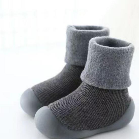 Thickened Winter Fleece Baby Walking Shoes: Non-Slip Soft Sole for Boys & Girls