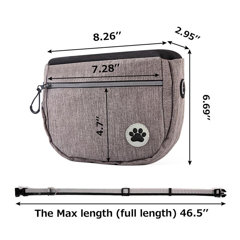 Large Capacity Dog Training Waist Bag Agility Dog Training Equipment Outdoor Food Storage Pouch Portable Pet Treat Snack