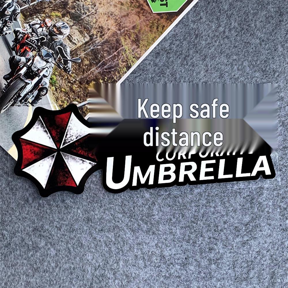 Наклейка на мотоцикл/автомобіль Resident Evil Umbrella: Водонепроникна та міцна наклейка