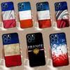 France National Flag Soft Case For iPhone 15 16 14 13 12 11 Pro Max Plus Mini X XR XS Max 7 8 Phone Cover