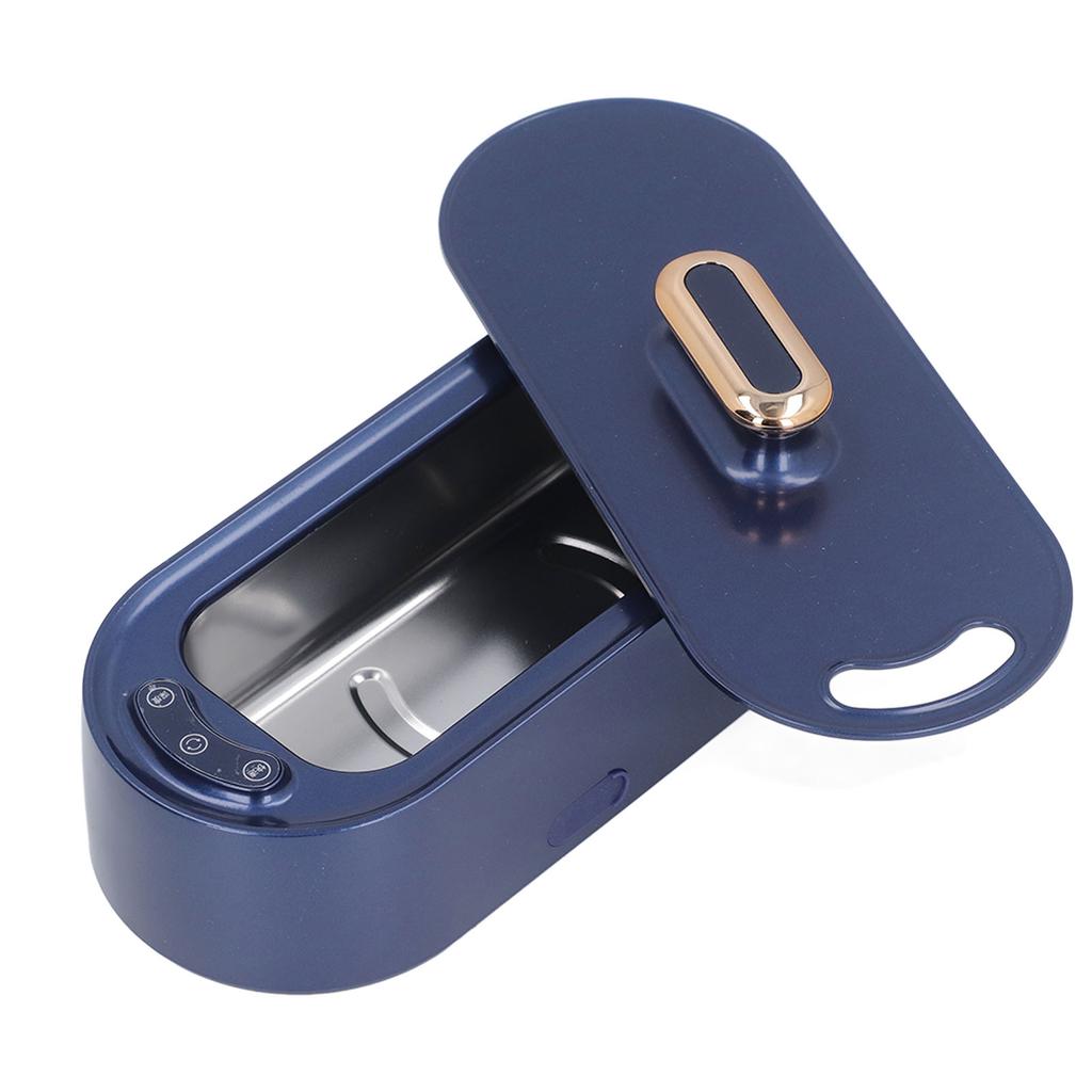 Jewelry Cleaner Machine 45KHZ 15W 5V Low Noise 350ML USB Rechargeable Ultra Sound Jewelry Cleaner