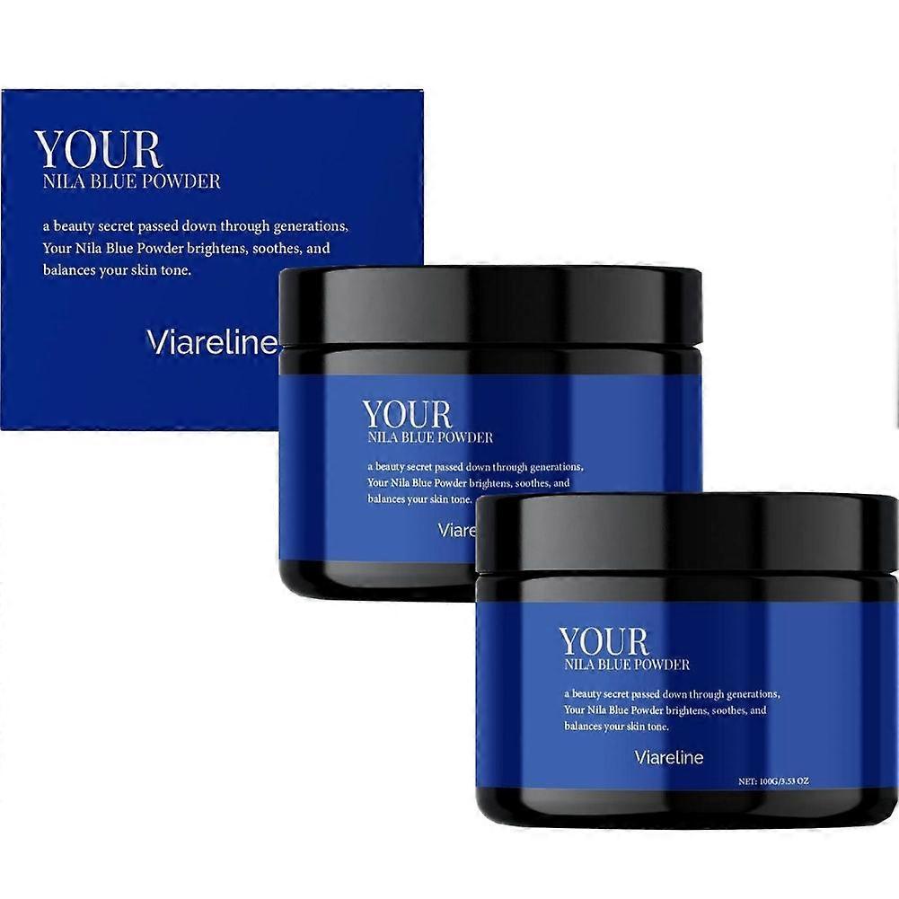 Nila Pulver, Nila Blau Pulver - Reines Marokkanisches Indigo Nila Pulver - Natürliche Hautaufhellende Maske für Gesicht & Körper, Pura Natürlicher Blauer Ton für Strahlende 1pc