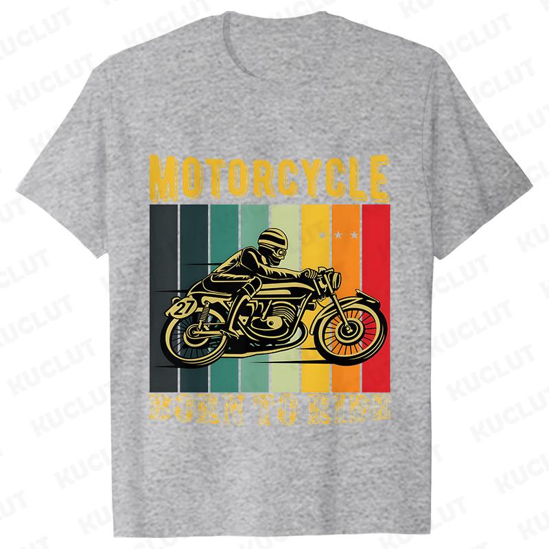 I Like My Motorcycle and Maybe 3 People T-Shirts Men Casual Loose Clothing Oversized Summer Fashion Tops Cartoon Mens Tshirts