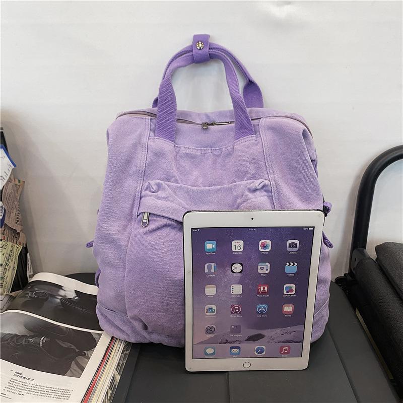 Casual Canvas Women Backpack Big Capacity Preppy Style School Bags for Teenagers Girls Travel Backpacks Mochilas Female Daypack