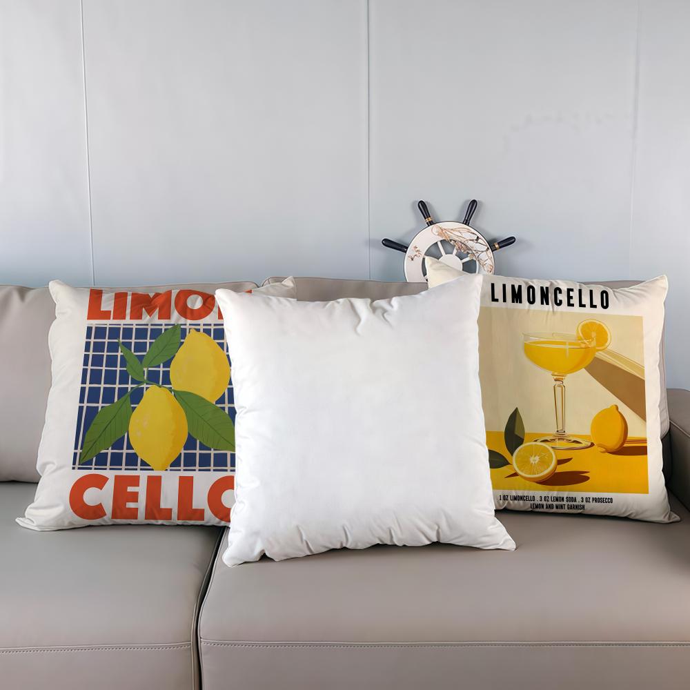 Pillow Case luxurious home office, sofa decorative Multi sized car seat cushions, pillowcases Limoncello Cocktail