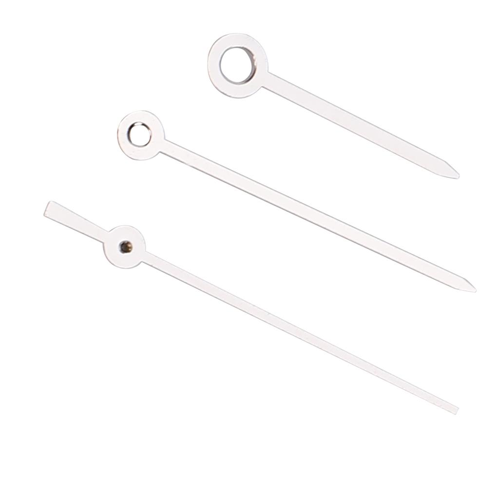Slitinové hodinky hodinová minutová vteřinová ručička náhradní díly pro opravu hodinek pro strojek 1005 stříbrná