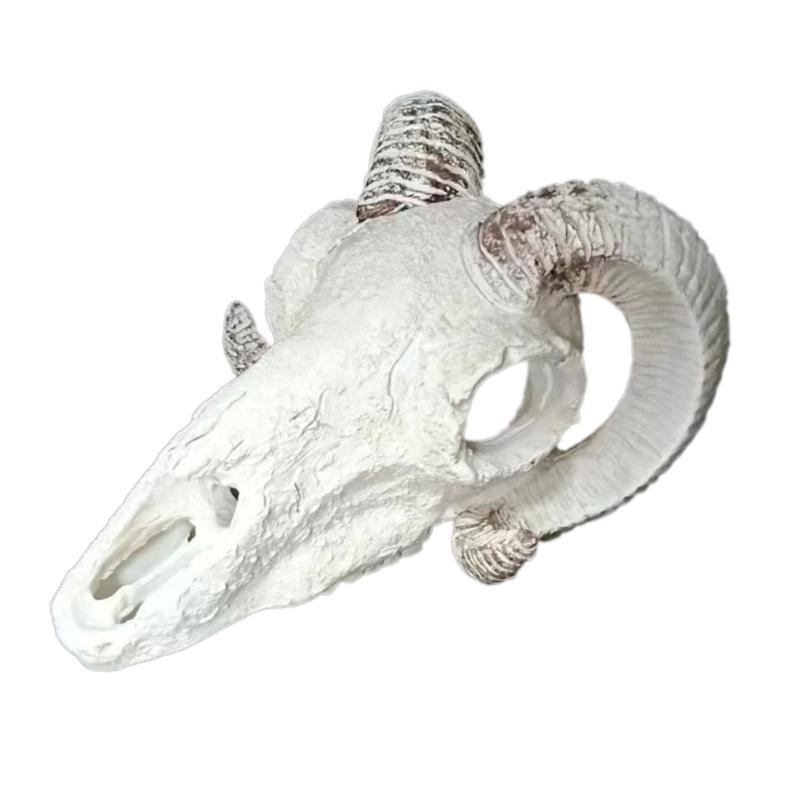 Delicate Skull Hallowed Cave Terrarium Hideouts Goat Head Shape Aquarium Decors