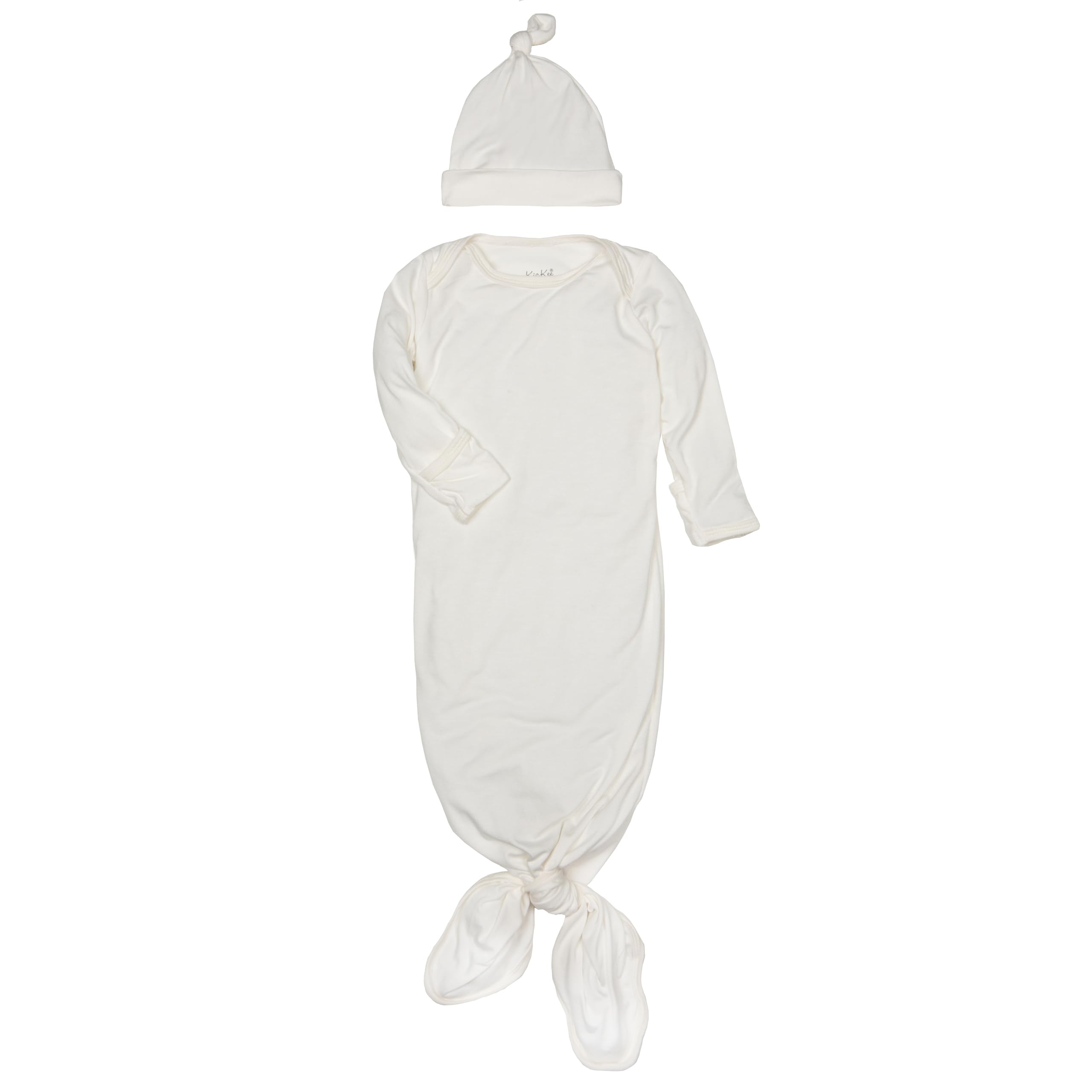 

[Kickee Pants] Комплект ночной сорочки с узлом для новорожденного (натуральный) Комплект для новорожденного: платье с узлом (натуральный) Слип для сна Детский слип Летний слип Детский слип Новорожденный Детский душ