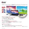 Club 3D USB Gen2 Type C Hub with C Dual 8K30Hz 4K120Hz 2x USB USB C and USB C 100W 6-in-1 HDMI/USB Display, (DSC) / (DSC), A, RJ45, 10Gbps, PD3.0
