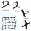 40*40cm Motorcycle Luggage Net Bike 6 Hooks Hold Down Fuel Tank Luggage Mesh Web Bungee Black Motorcycle Bike Car Styling 30*30