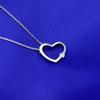 925 Sterling Silver Heart Pendant Choker Rhinestone Aaaa Cz Necklace Luxury Fine Jewelry Necklaces For Women Collares