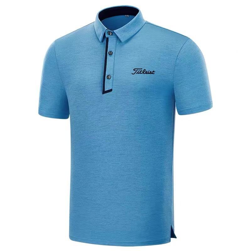 Heren Golfshirt Korte Mouw Stretch Ademend Sneldrogend Bamboevezel T-shirt