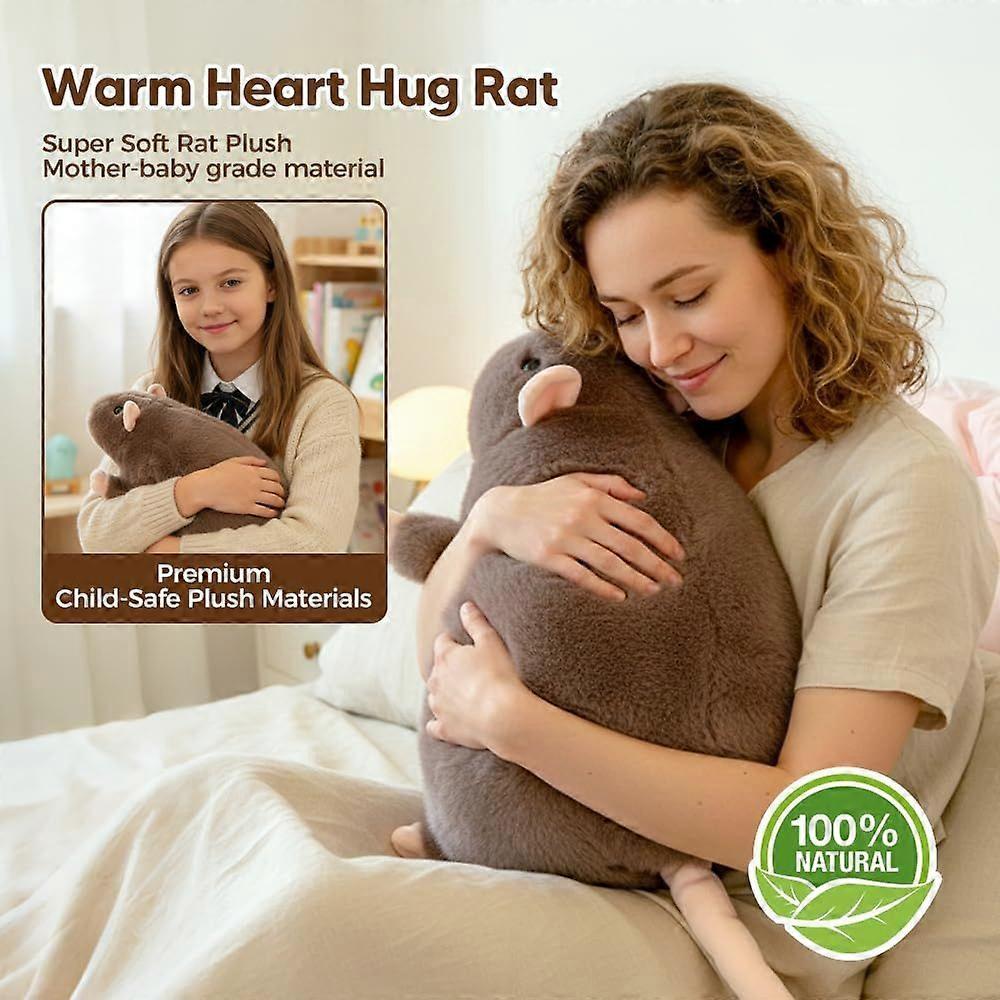 Jumbo Rat Plush Toy 90cm Realistic Giant Mouse Stuffed Animal Pillow, Christmas Birthday Gift for Boys Girls