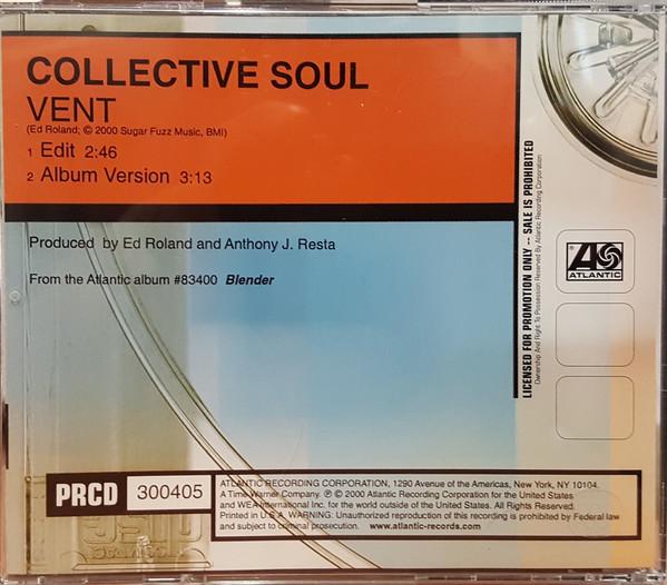 CD COLLECTIVE SOUL Vent PRCD300405 Atlantic 2000 US Rock Б/у