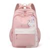 New fashion backpack, light primary school bag, large-capacity printed cute bunny backpack