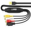 USB Video Capture Card VHS TV DVD VCR Audio Capture Adapter Card USB To AV Video Capture Adapter for Mac PC