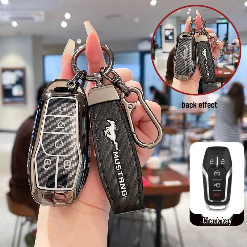 Ford High-End Metal Key Cover for Mondeo, Taurus, Mustang, Explorer, and Edge
