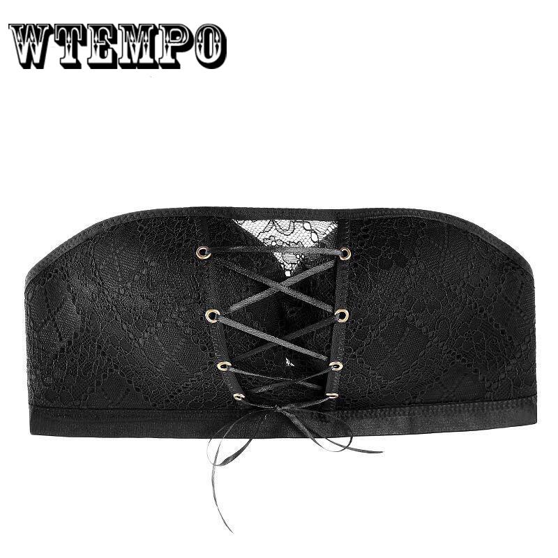 

Women‘s Lace Design Invisible Strapless Bra Sexy Gathered Support Slip Non-slip Bra Wedding Wrapped Chest Push Up Lingerie 38C