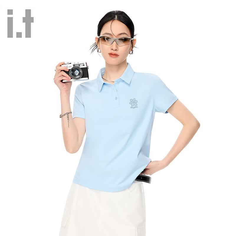 Fingercroxx Women s Summer Cooling Quick-Dry Polo T-Shirt S