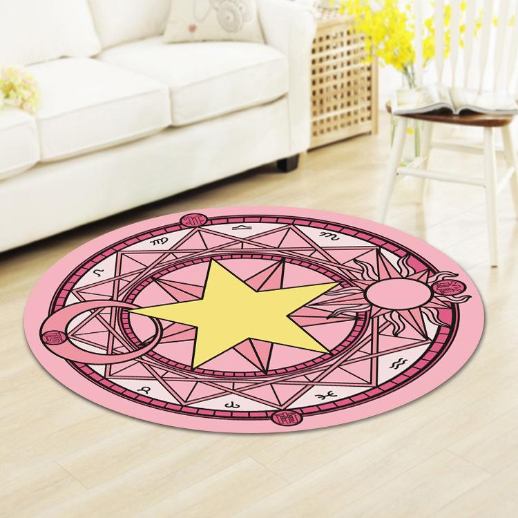 Astrologie Fliegender Teppich Matte Teppich Tierkreis Sonne Mond Heimdekoration Rundes Mystisches Design Wohnzimmer Bodenmatte mit Sternensymbolen