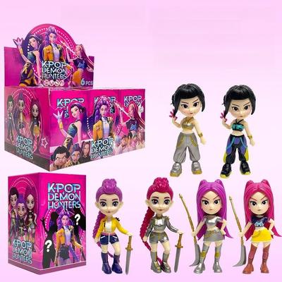 Figurine d'Action Kpop Chasseur de Démons Anime Boîte Aveugle Rumi/Mira/Zoey Statue Modèle Périphérique Décoration de Bureau Cadeau de Noël