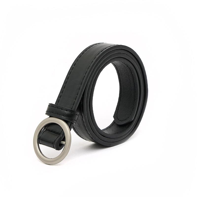 

Новый корейский ремень без перфорации для женщин, в стиле Ins, универсальный, для джинсов, со студенческим трендом и университетским стилем