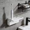 Wall Mounted Electric Toothbrush Holder Strong Adhesive Backing Toothbrush Stand Easy Installation Bathroom Accessory