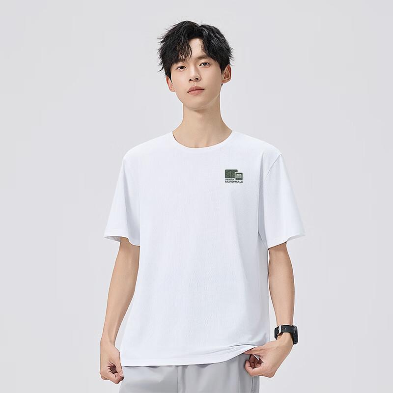 Mark Fairwhale Men's Ice Silk Geometric Mesh T-Shirt
