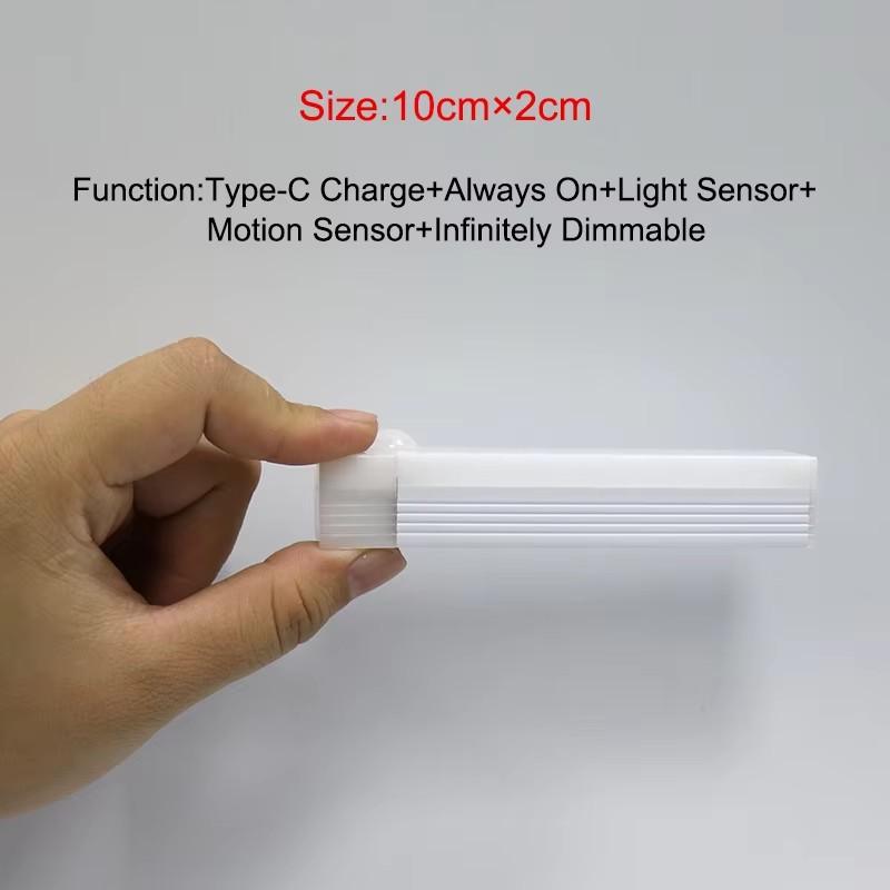 

Motion Sensor Light 20cm Wireless LED Night Lights Bedroom Decor Light Detector Wall Decorative Lamp Staircase Closet Room Light White