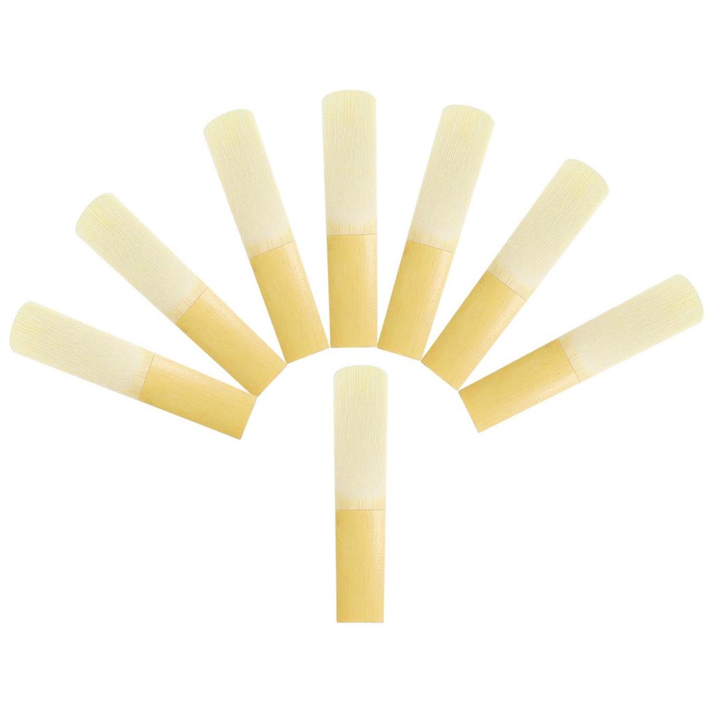 8 Pieces Tenor Sax Reeds Lightweight With Protective Cover Compact Strength 2.5 For Player Professional Students Beginner