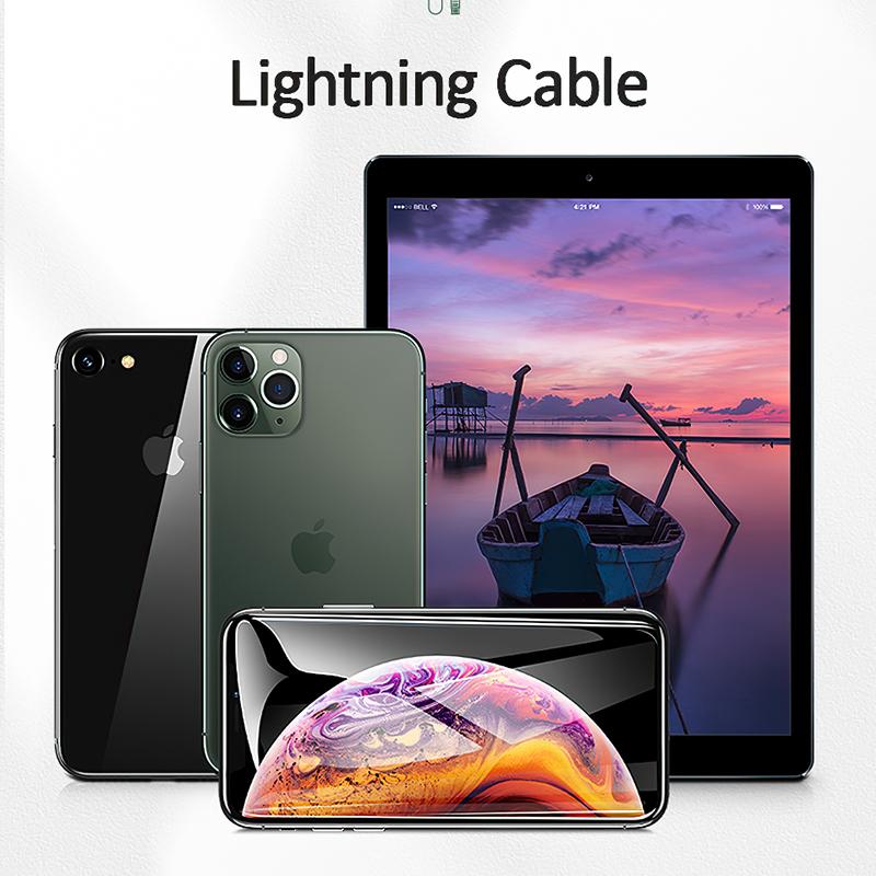 USAMS USB Typ C Lightning Kabel für iPhone 12 13 11 pro max Xs Xr X SE 8 7 6 plus 6s 5s iPad Air mini USB C Schnelllade Datenkabel 4.9