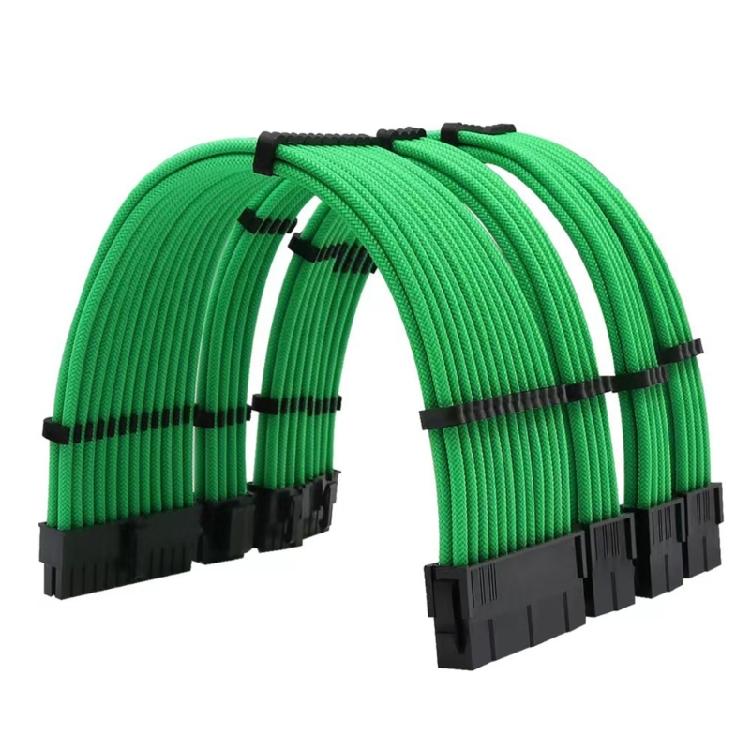 

Motherboard PSU Extension Cables 24Pin +EPS CPU 8Pin +PCI-E GPU 8Pin 6+2Pin Kit 1 зелёный