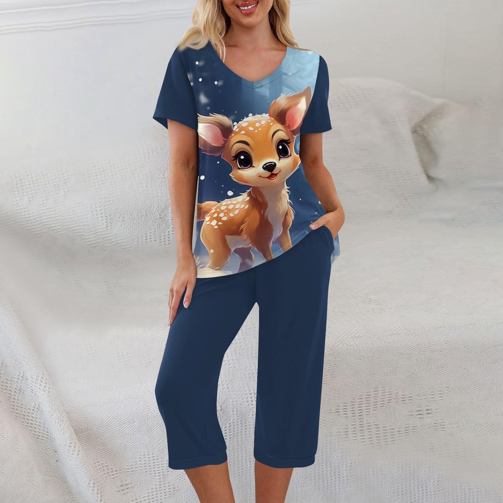 

Комплекты из 2 предметов для женщин, летний топ с короткими рукавами и брюки с карманами, мягкие комплекты для тренировок L