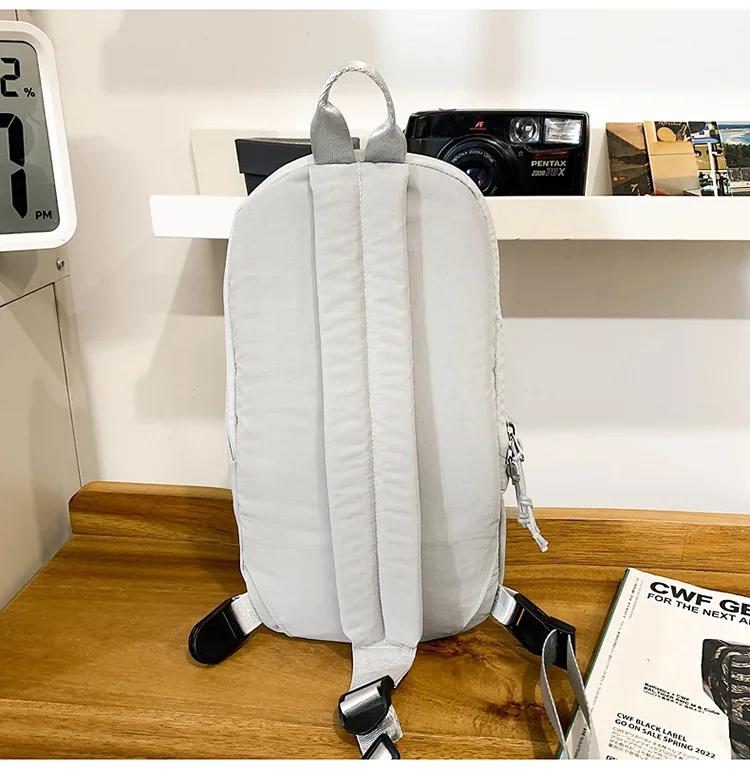 Light Multi-pocket Men's Crossbody Chest Bag Casual Nyl Waterproof Female Handbags Outdoor Sports Portable Women Shoulder Bags