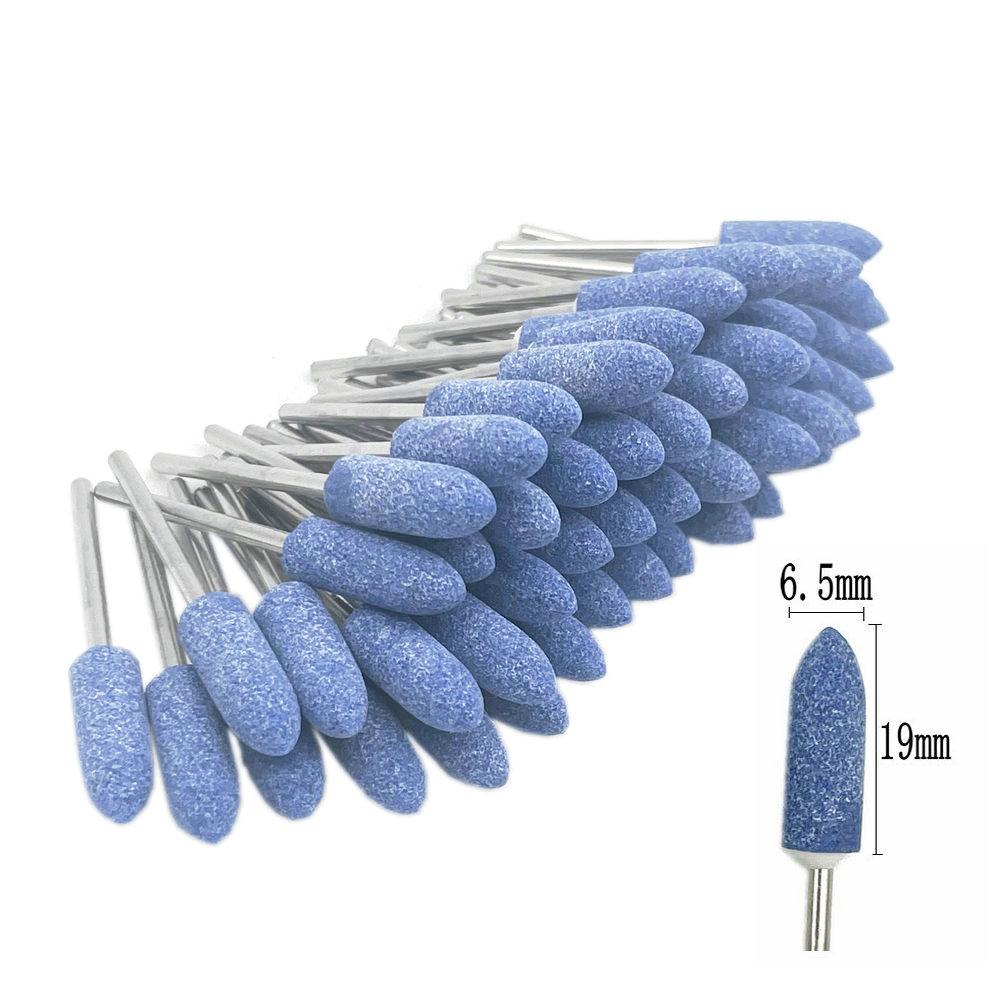 50pcs/set  Dental Stone Grinder Polisher Burs For Contouring Shaping Porcelain Dental Rotary Stone Polisher 2.35mm Shank