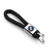 BAIJ1 2025 Car logo Keychain With Car Logo Metal Keychain Nylon Braided Rope Key Ring For BMW E90 E60 E61 E93 E87 E36 E46 E39 E53