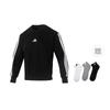 Adidas Free Shipping With AdiClub Essentials 3 Stripes Fleece Sweatshirt JE6304