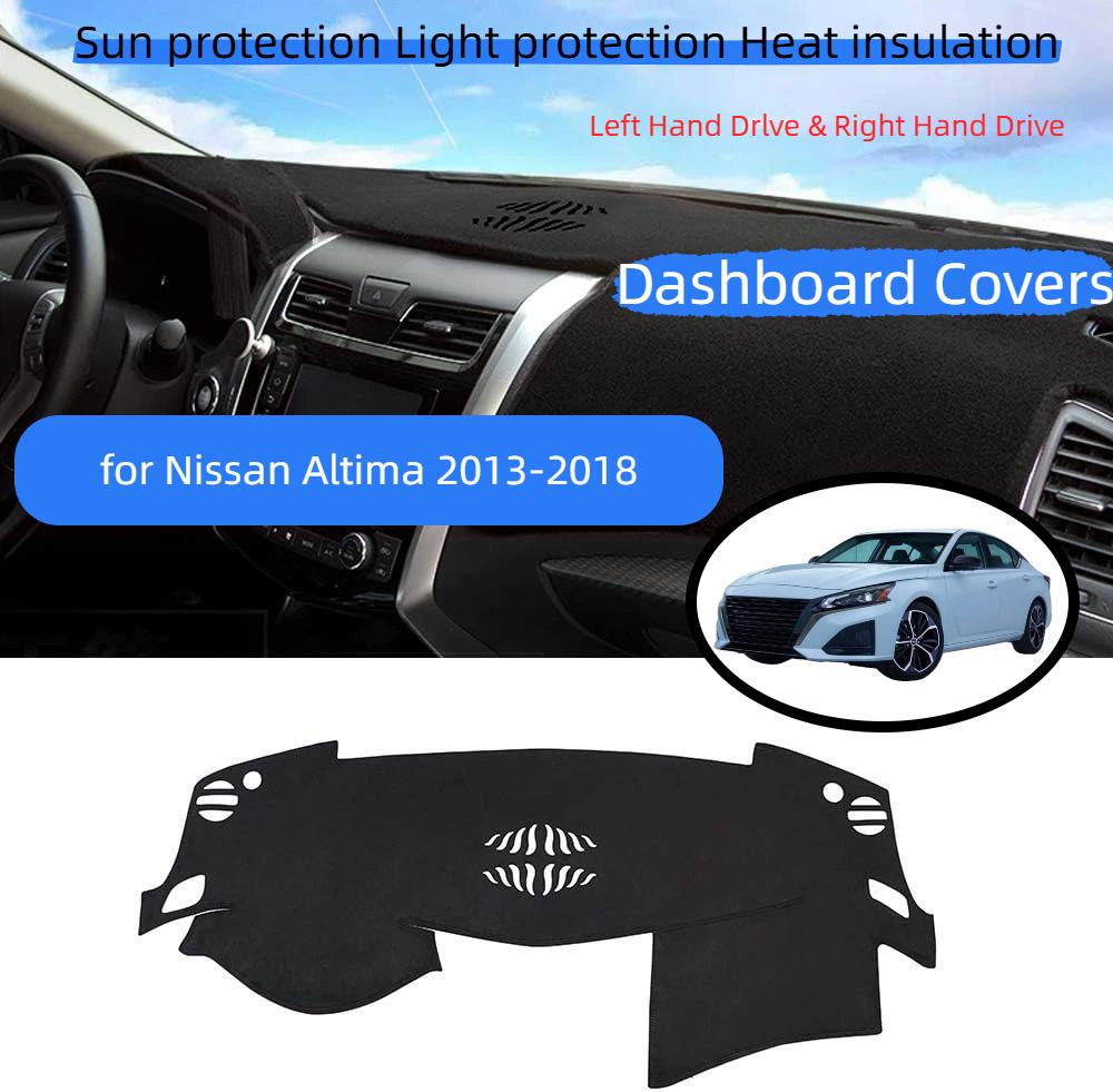 Dashboard Cover Mat for 2013-2018 Nissan Altima Accessories Dash Cover Flannel Dash Mat Sunshade Glare UV Rays Protector