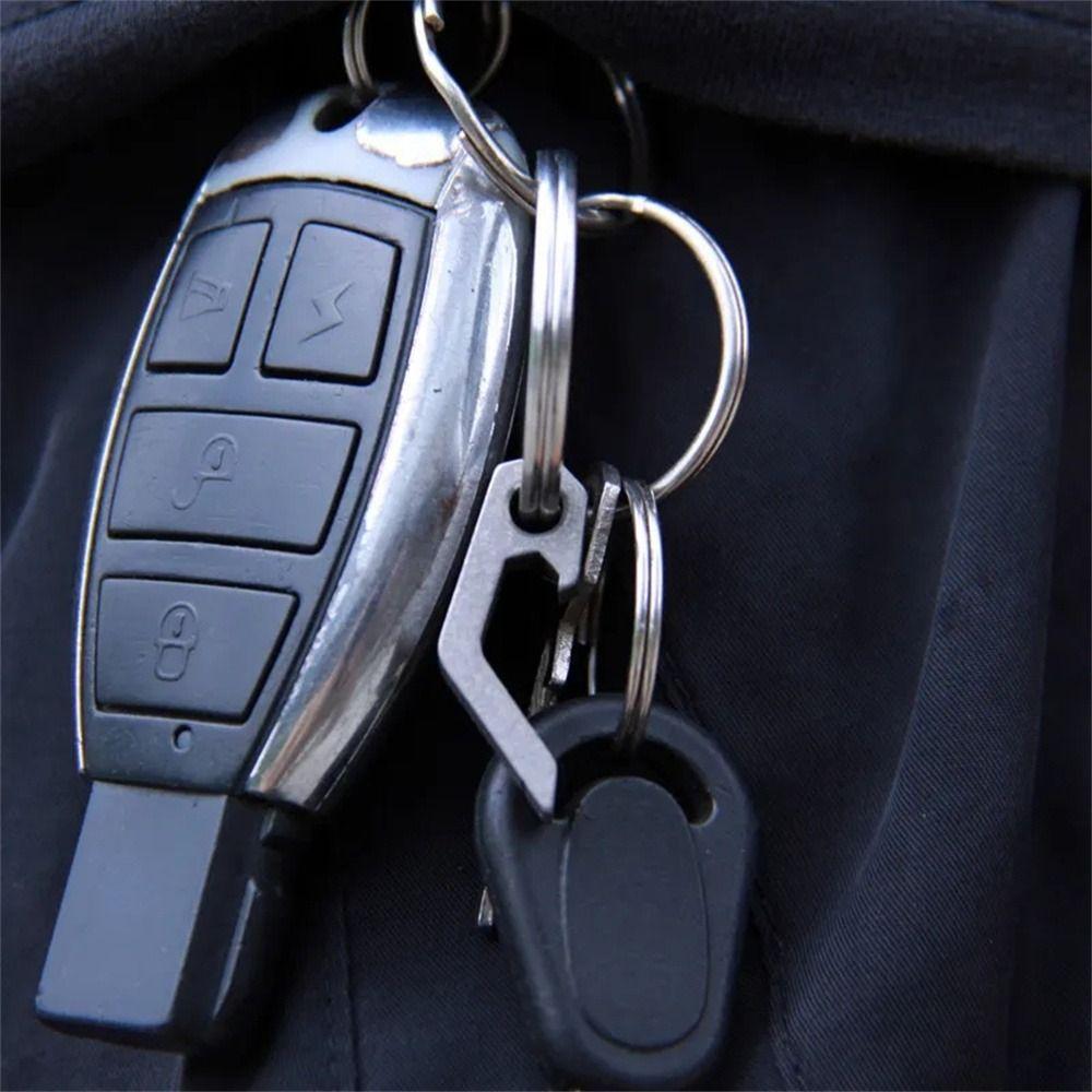 Mini Beer Opener Keyring Stainless Steel Beer Bottle Opener Keychain Portable   Men Gifts