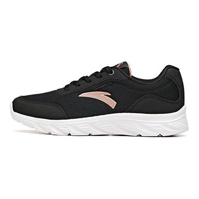 Zapatillas de Running Serie Running Antideslizantes Resistentes al Desgaste Transpirables Ligeras de Caña Baja Zapatillas Deportivas para Mujer Negro Dorado 922115571-3