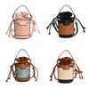 Stylish Princess Mini Bucket Bag For Kids In Trendy Color Block Design