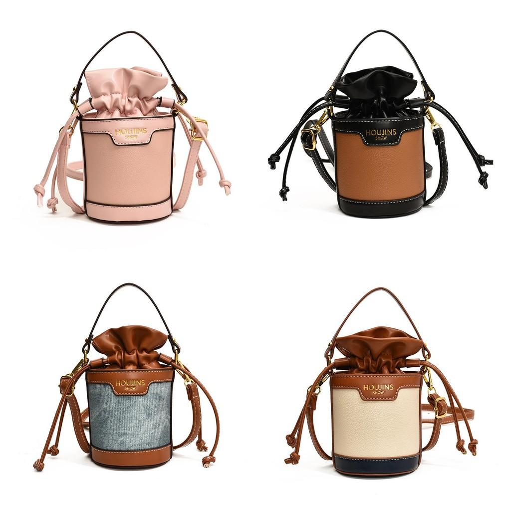 Stylish Princess Mini Bucket Bag For Kids In Trendy Color Block Design