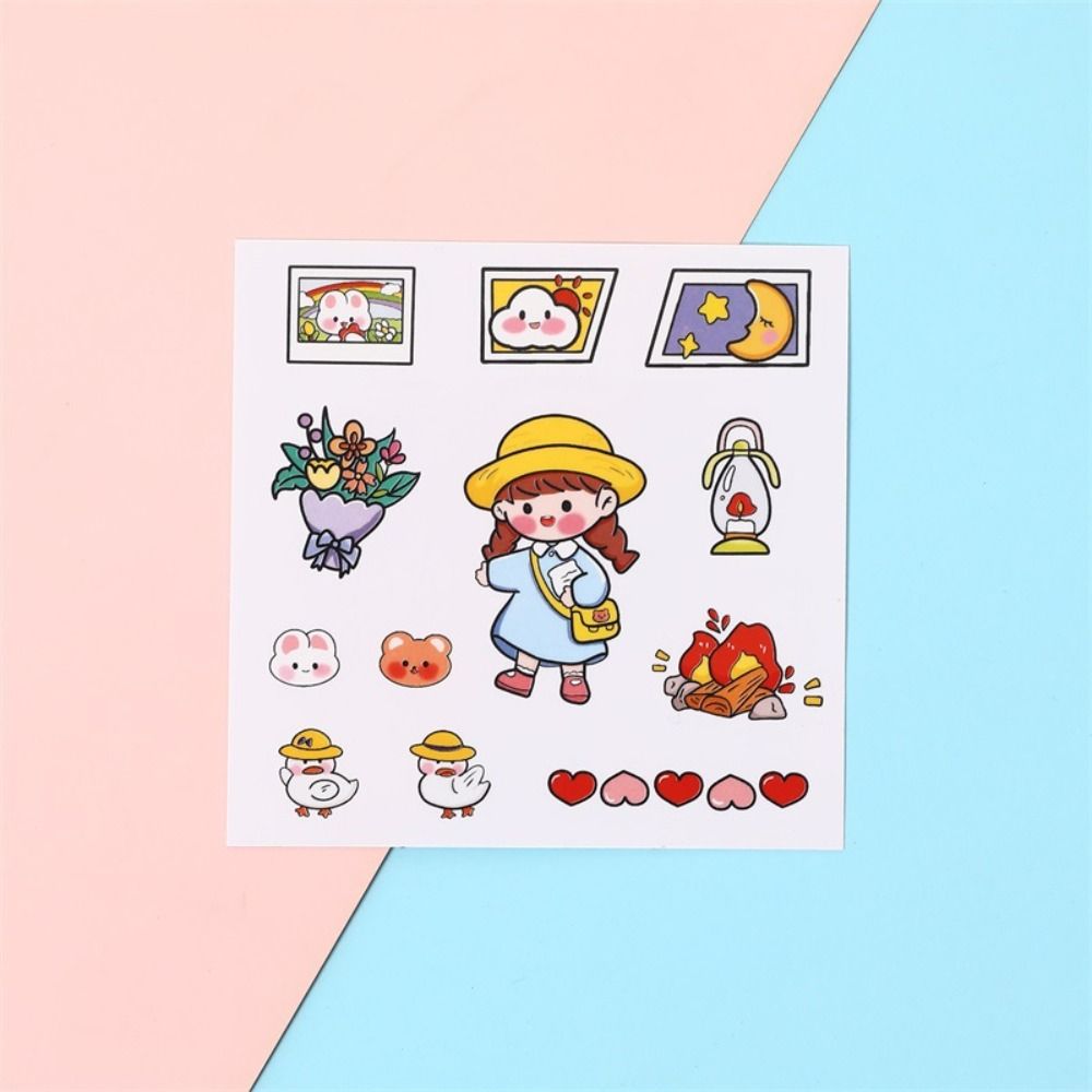 Cute Cartoon Patterns Notebook Decoration Waterproof Phone Water Bottle Decor  Children Boys Girls