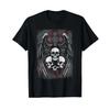 Skull Cross Y2K Goth Old Grunge Gothic Emo Aesthetic Wings T Shirt Vintage Washed Fashion Graphic Unisex Soft Casual Homme